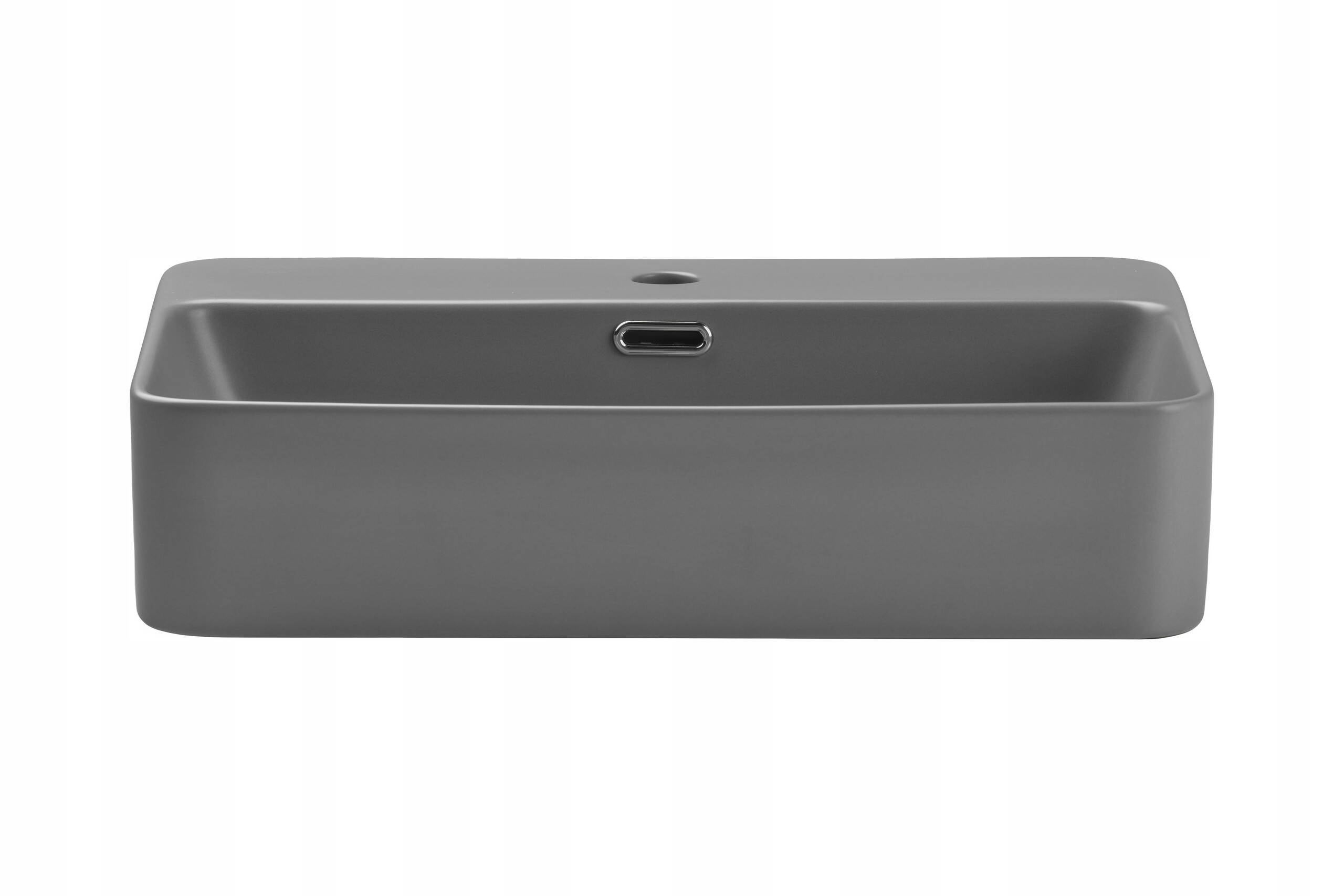 Umywalka nablatowa TRUST 2 LIGHT GREY 55 cm szara matowa ceramika - 2