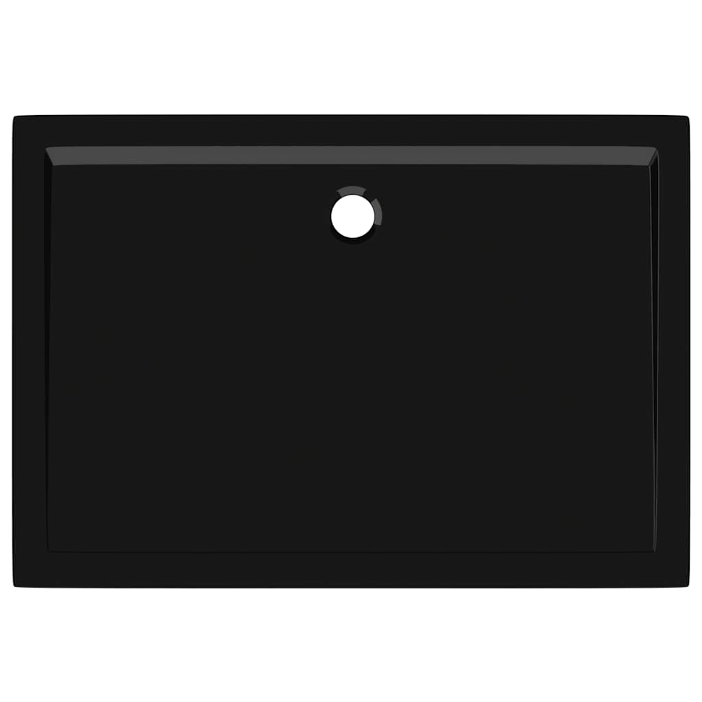 vidaXL Receveur de douche rectangulaire ABS Noir 70x100 cm - 5