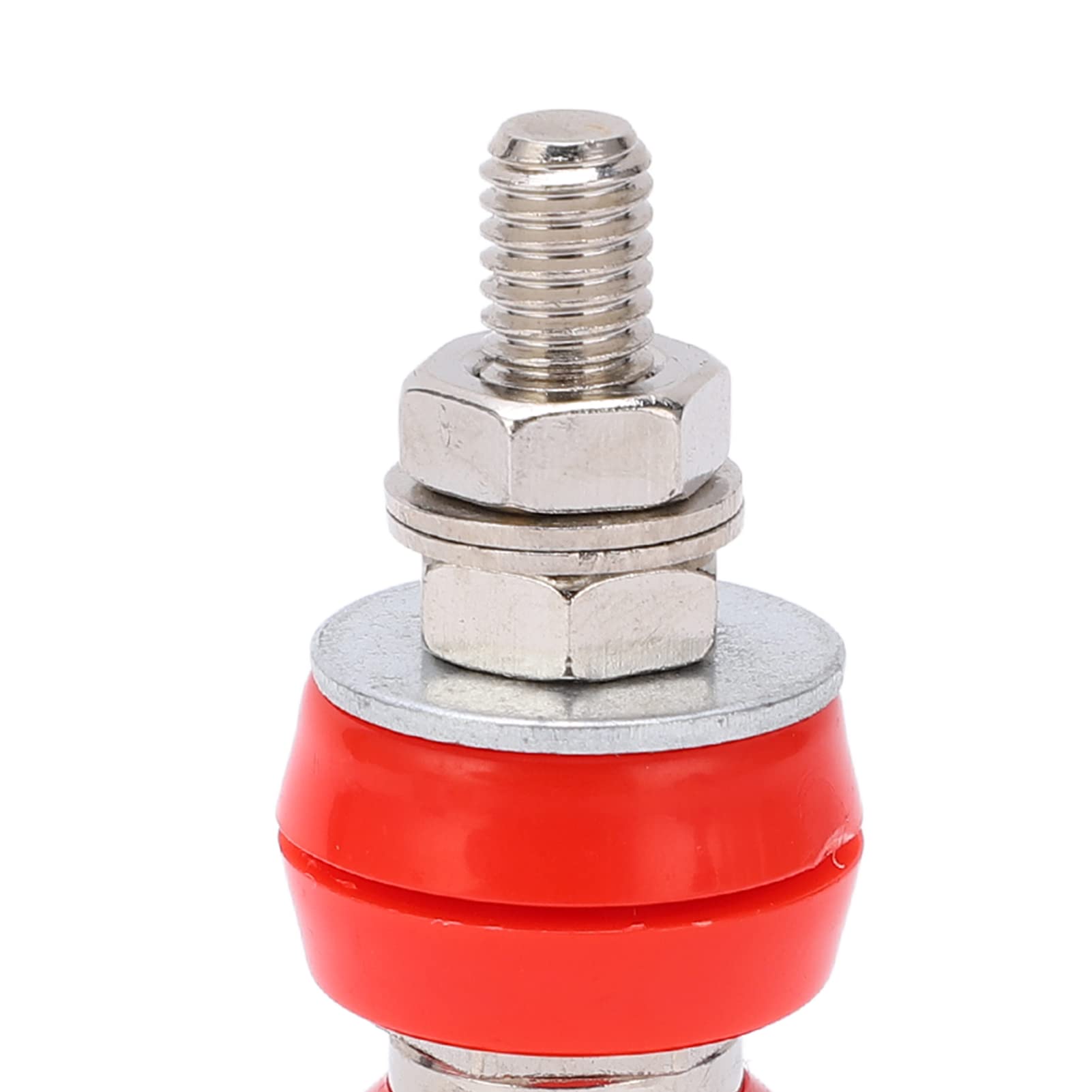 J.50019 (1) Terminale di corrente M6 60A Terminali di collegamento in ottone placcato Connettore con spina a banana da 4 mm (rosso) - 9