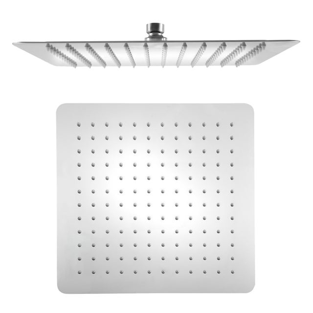 Soffione Doccia Quadrato 15cm MOKEKA In Acciaio Inox 304 - Design Moderno E Anticalcare