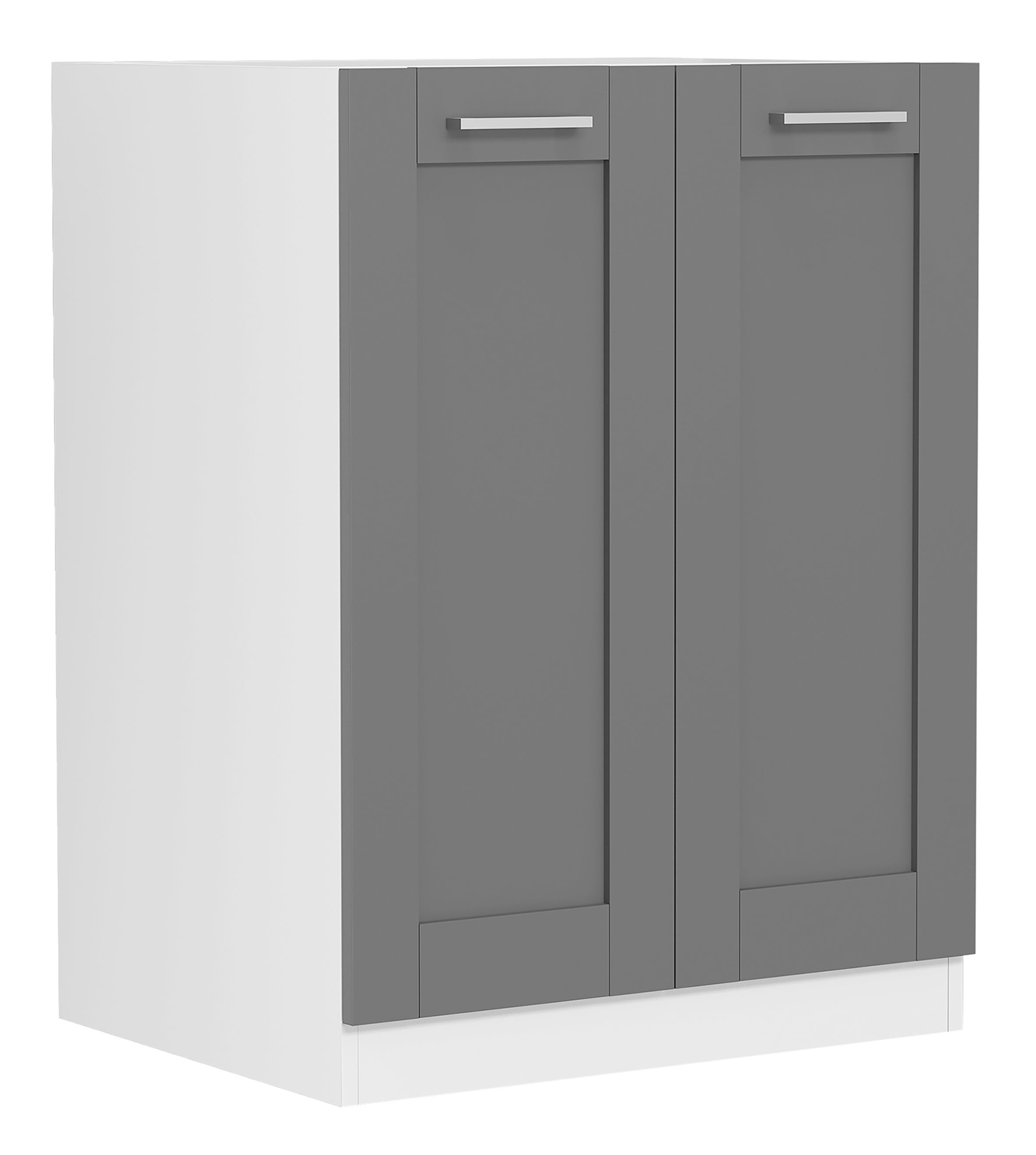 VCM Meble kuchenne niższa szafka Colura Biały / Antracyt H. 82 x B. 60 x T. 46 cm