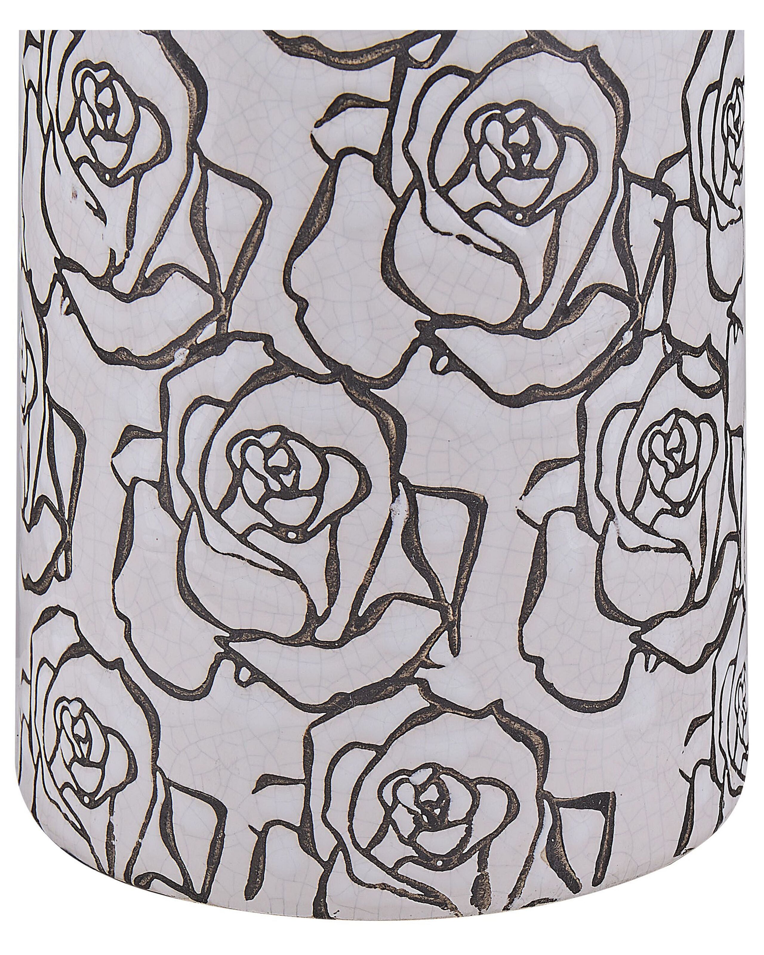 Vase à fleurs ALINDA Grès 26 cm Blanc - 5