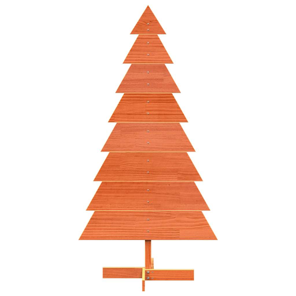 Decoração para árvore de natal madeira maciça de pinho cera marrom 150 cm - COMFORTXL - 3