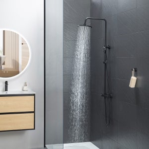 Colonne de douche Noir Mat Thermostatique YLO