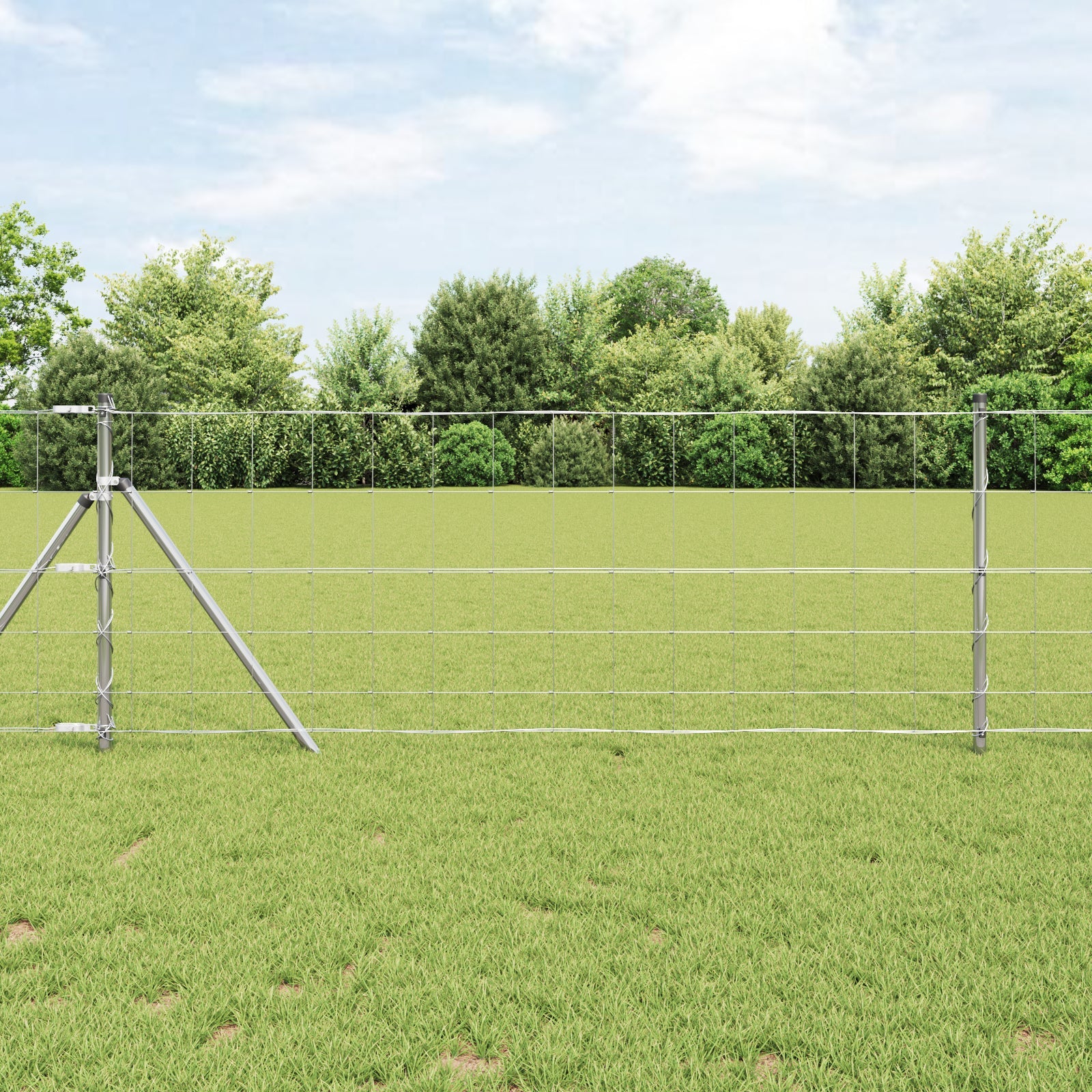 Słupek ogrodzeniowy. Galwanizowany 100 x 0,8 m Stal vidaXL