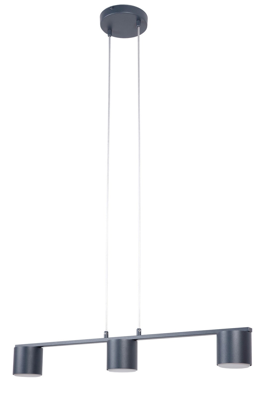 Lampa wisząca Mila grafitowa 3xGX53x12W nowoczesna wym: 100 x 70 x 14 cm metal SIGMA