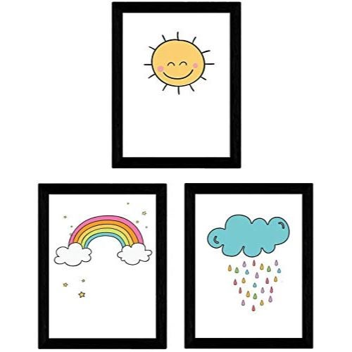 Lot de 3 draps de douche bio tournesol