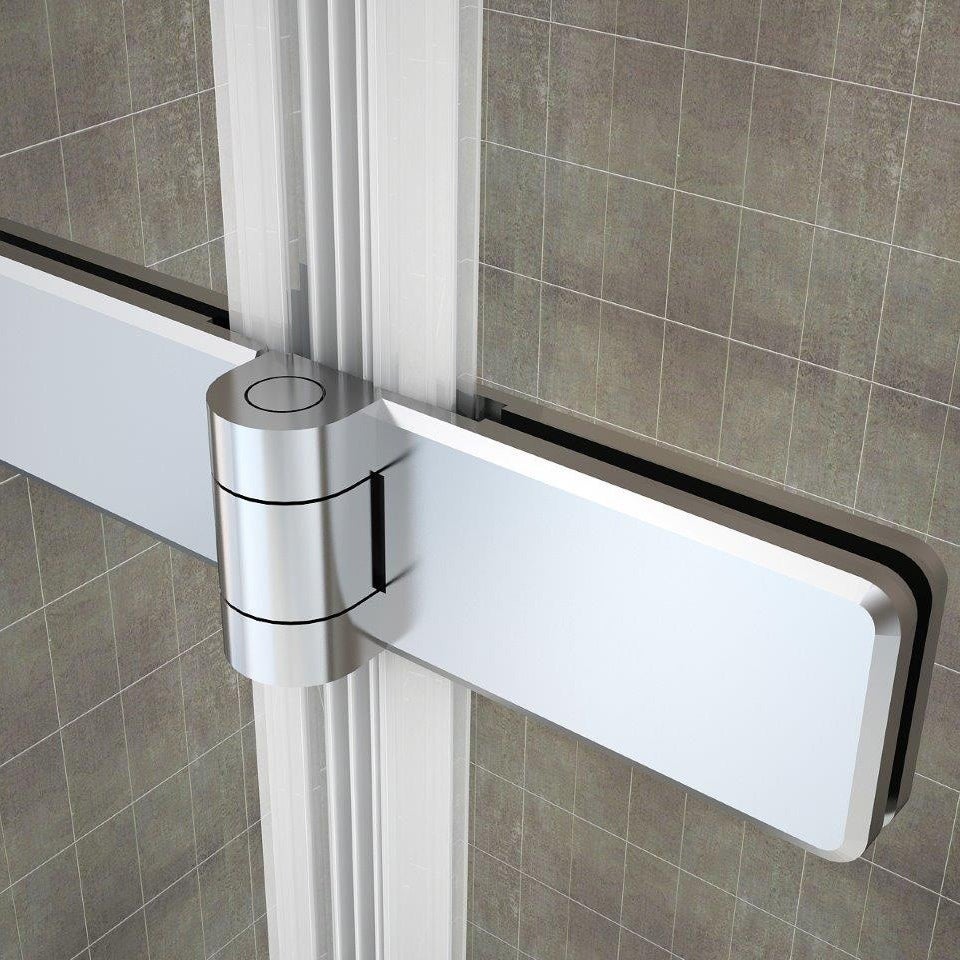 BALY Pare-baignoire 90 x H.140 cm verre pliant et pivotant transparent anticalcaire - 11