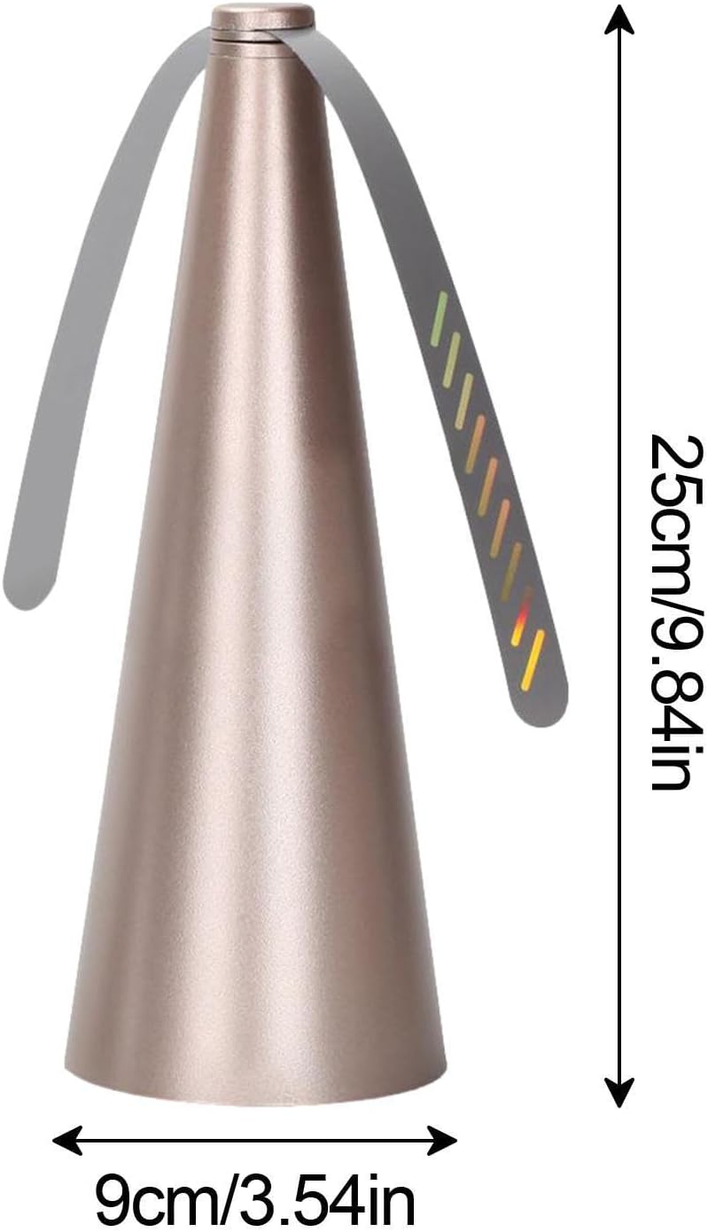 Lot de 2 Ventilateur Anti-Mouche - Hélice anti-mouches pour table d'extérieur - pour éloigner les mouches et les insectes de la nourr - Or - 2