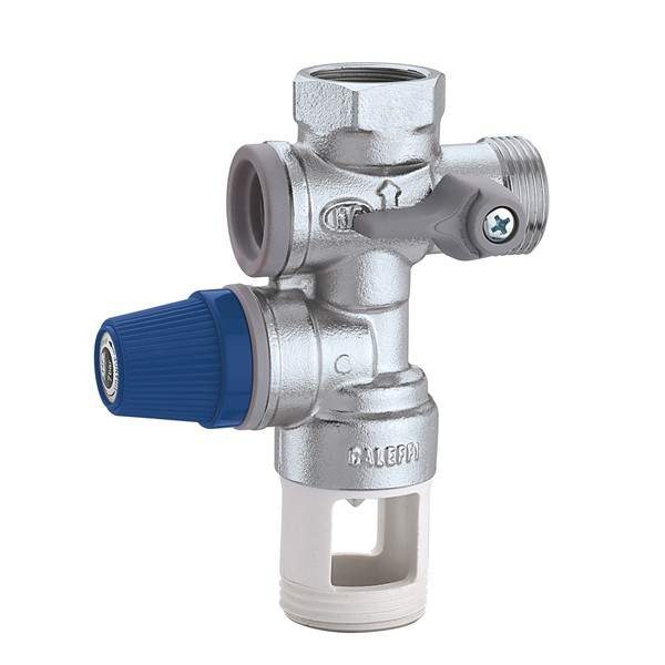 Gruppo di sicurezza per scaldacqua ad accumulo Caleffi 526142-526152 - 3/4