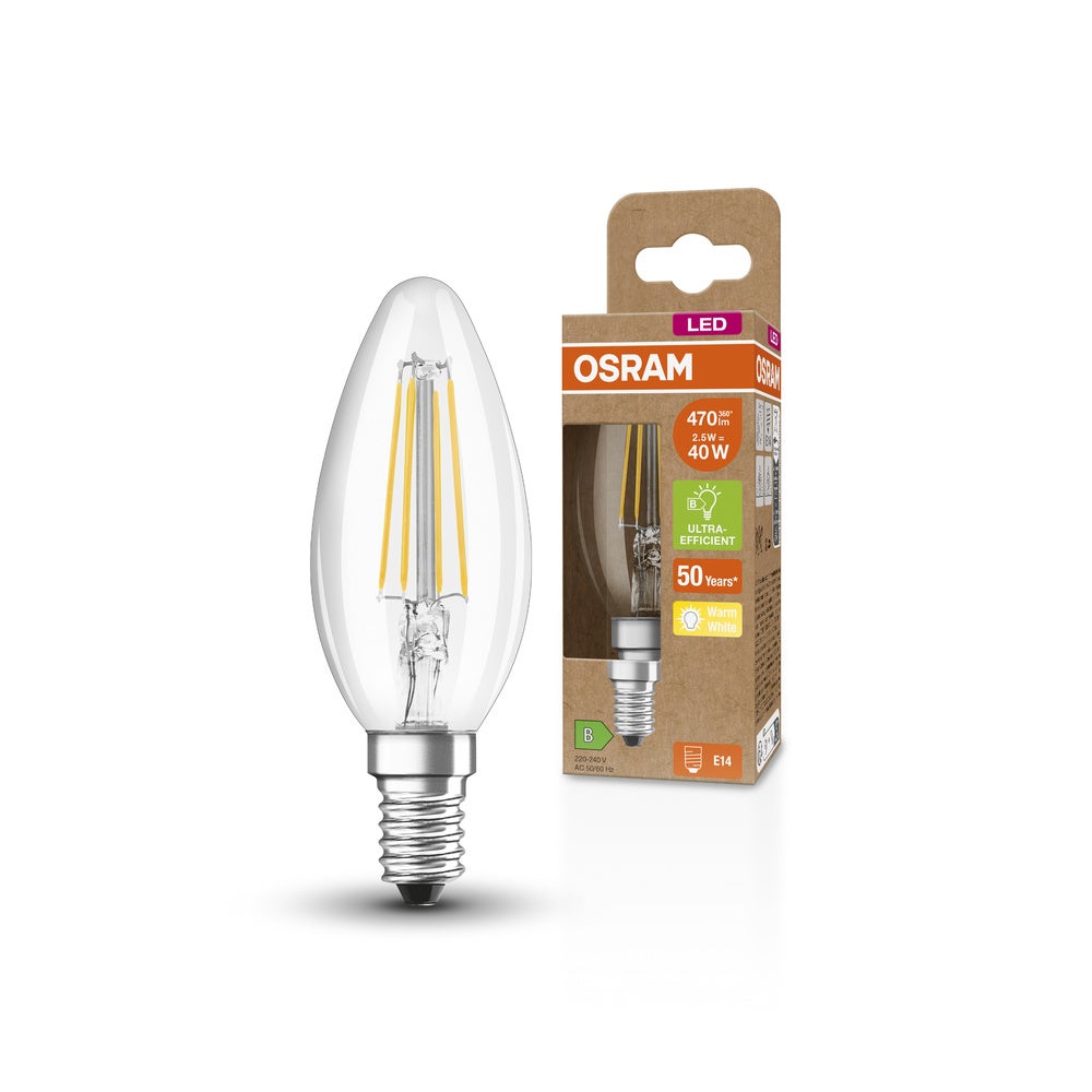 Ampoule LED OSRAM SUPERSTAR+ CLASSIC B FIL 40, 2,5W, 470lm - 4