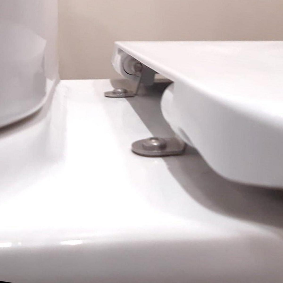 Couvercle de WC GALA Marina blanc, fixation verticale - 5