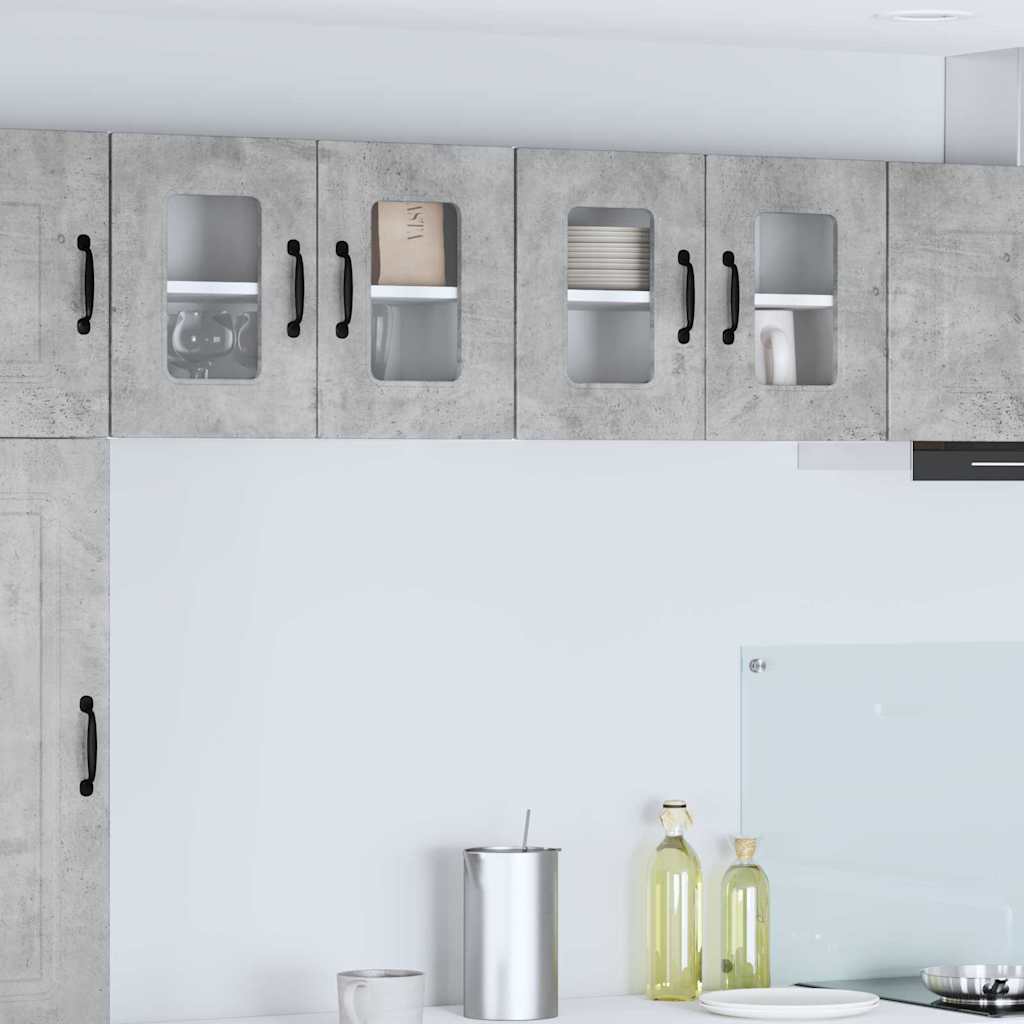 Armario de cocina mural | Mueble de cocina Gris Concreto 60 x 31 x 40 ...