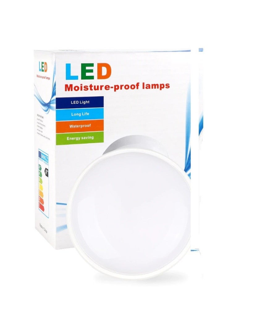 Trade Shop - Applique Plafoniera Led Lampada Tonda Tartaruga Esterno Interno A Parete 15w - - 4