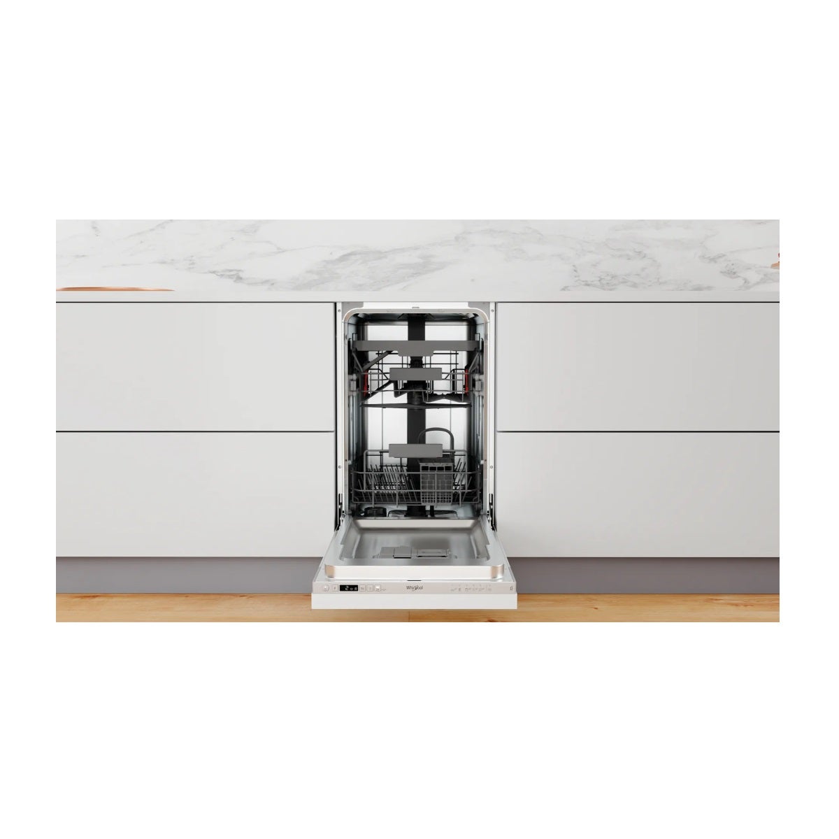Lave-vaisselle 45cm 10 couverts 47db tout intégrable - Whirlpool WSIC3M27C - 3
