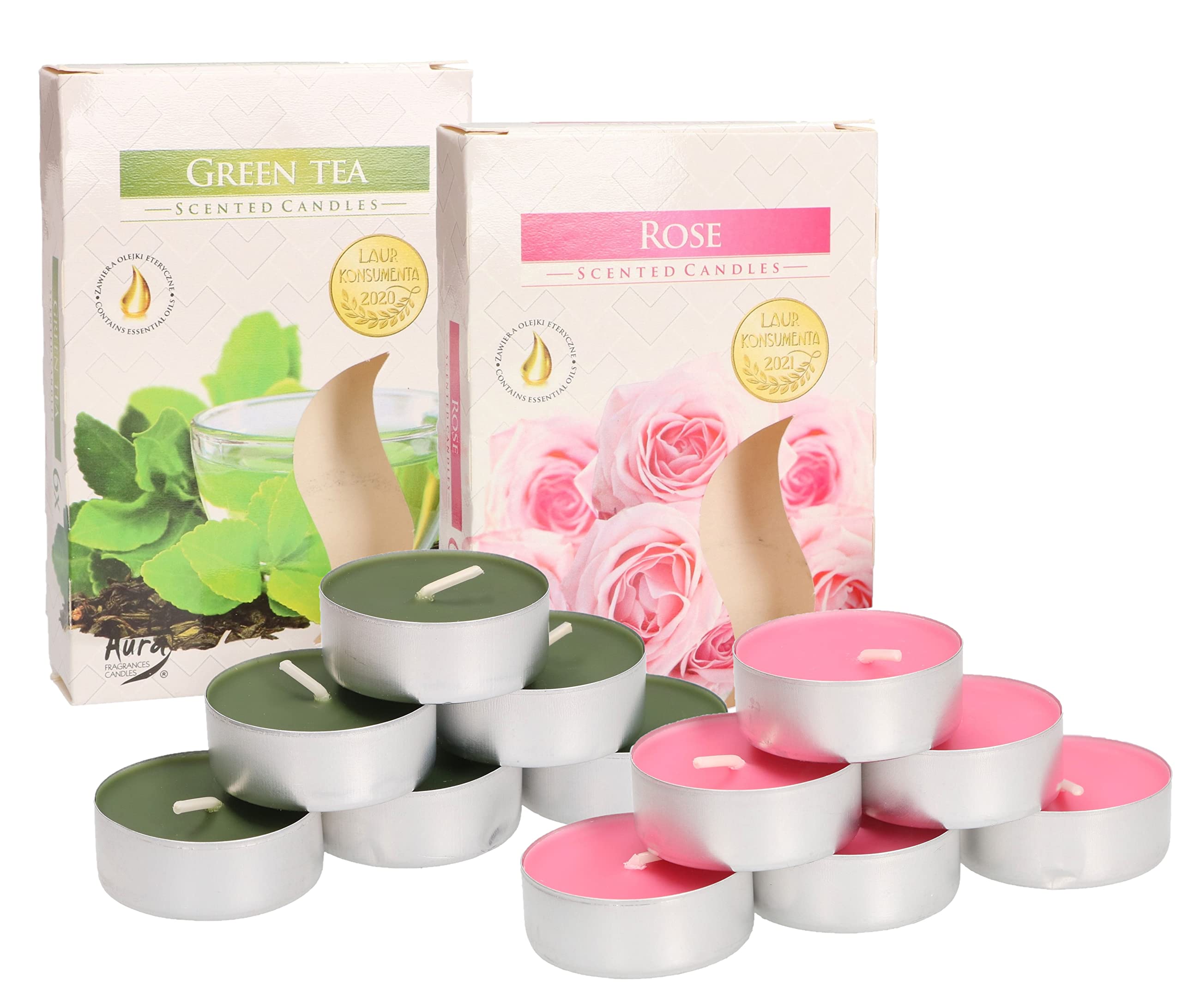 12x tealight podgrzewacze świeczki zapachowe wkład - KOTARBAU