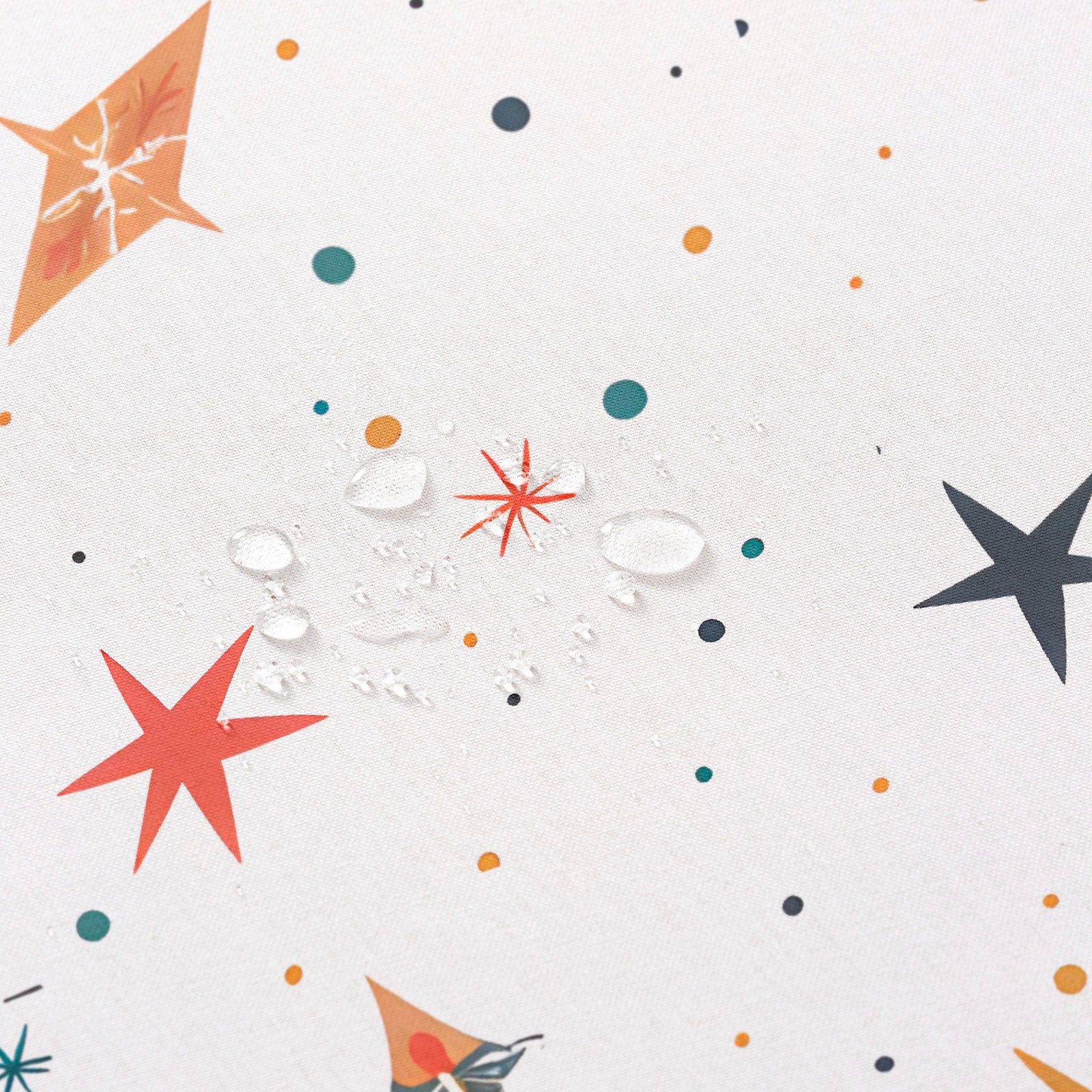 Tovaglia natalizia antimacchia rettangolare in tessuto di cotone 160x350 cm - Starry - 2