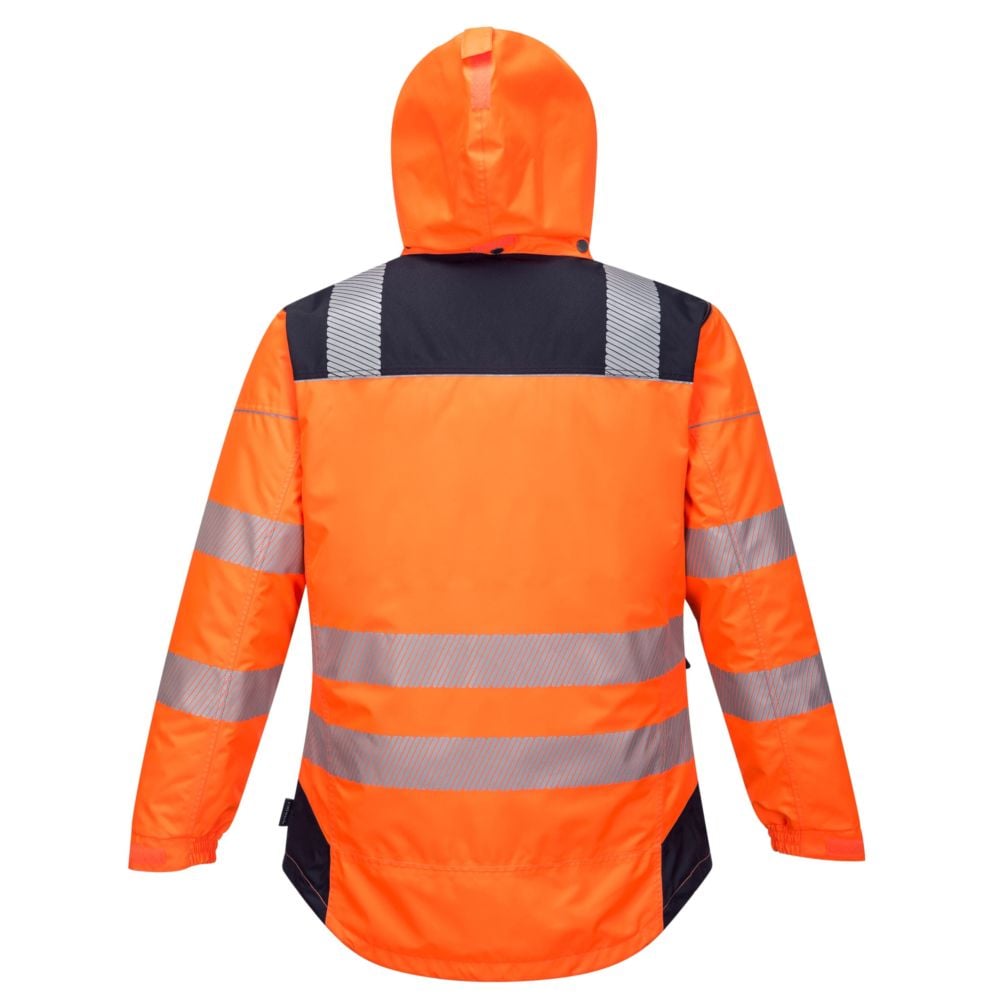 Veste de pluie haute visibilité Portwest VISION Orange / Noir 3XL - 4