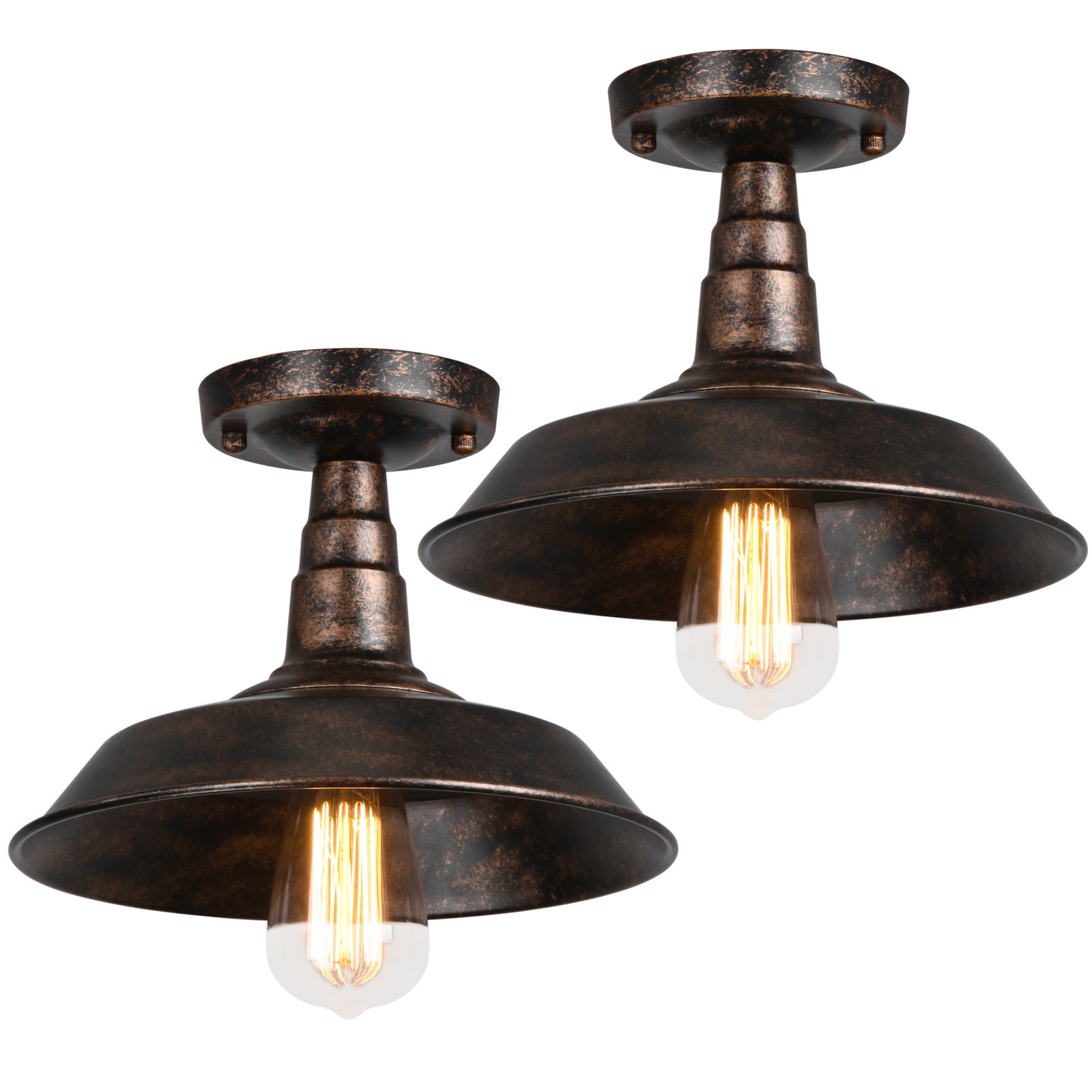 Retro Plafonnier Industrielle En Métal Fer Noir Cage, Vintage Lustre Suspension Luminaire Pour Salon Salle Chambre Décorer Maison (Noir) | Leroy Merlin