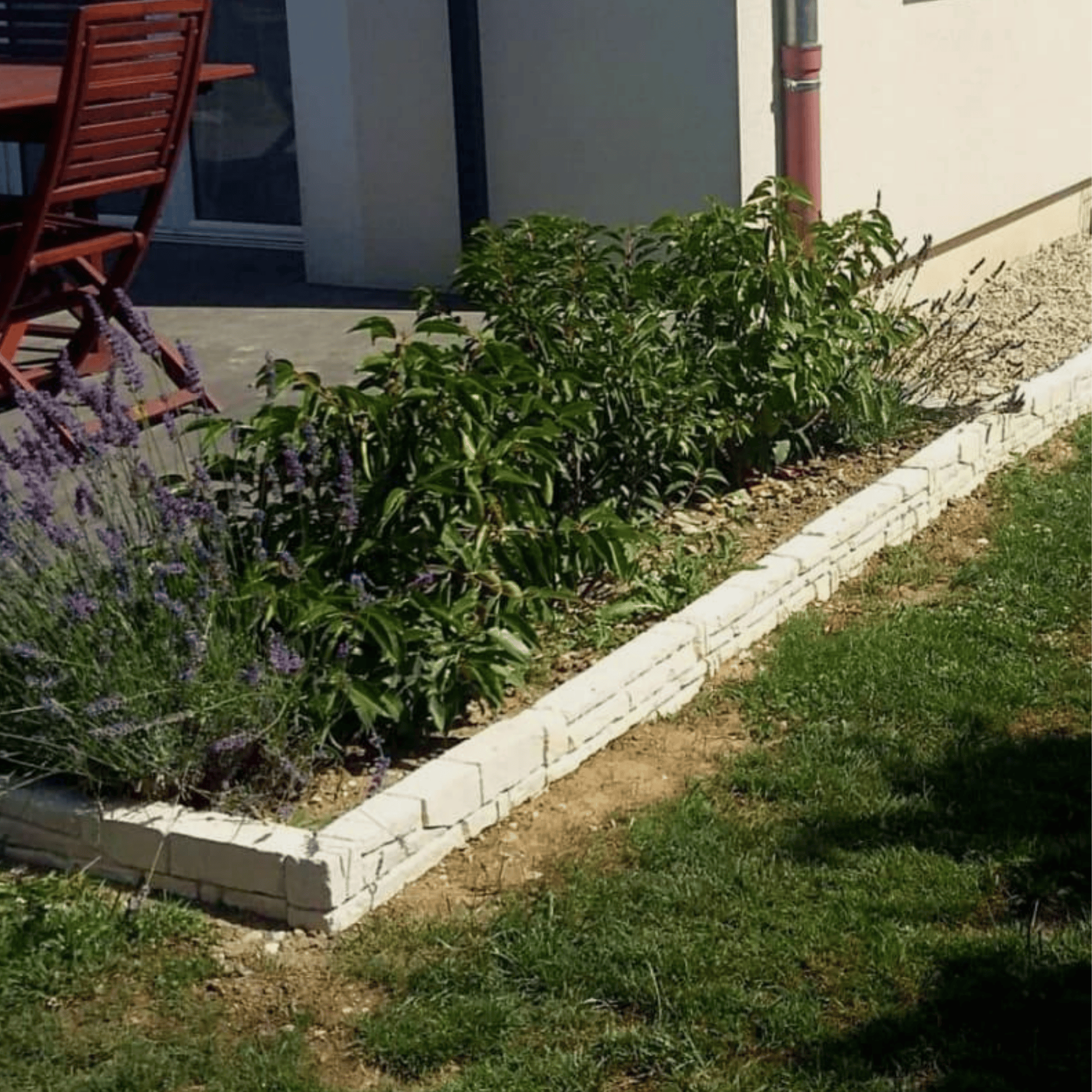 Bordure Pierre Sèche 60 x 16 x 7 cm Pierre - 2