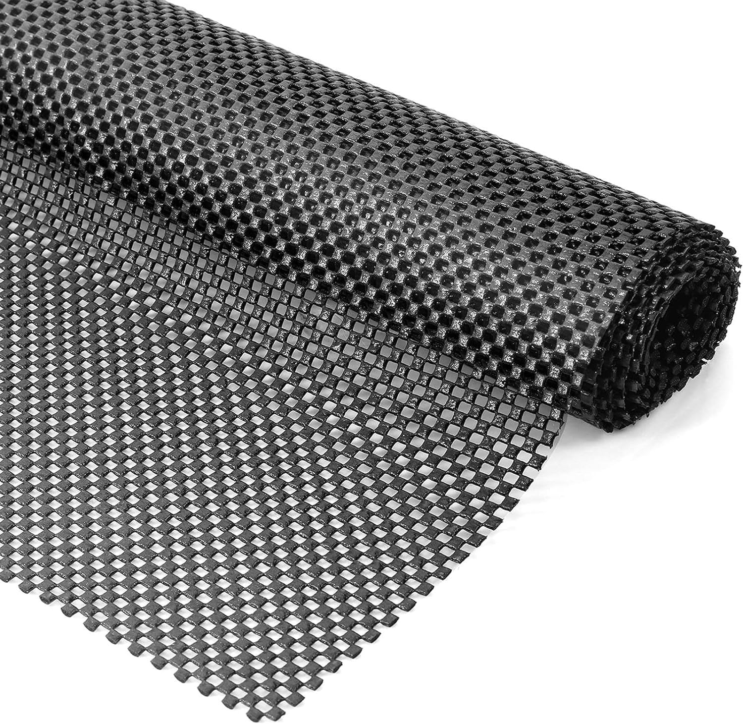 Tapete antiderrapante multiuso - Tapete antiderrapante de PVC - Base antiderrapante para carpete - Preto - 30 x 150 cm - 8