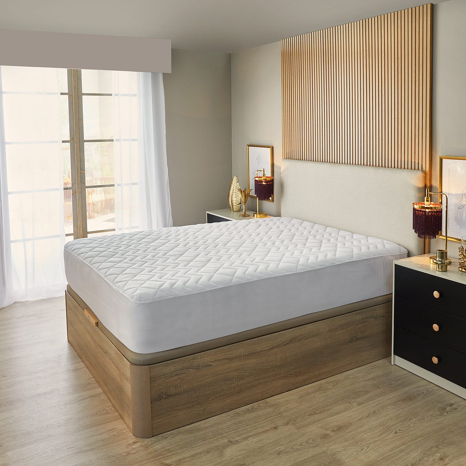 FIMOOL Coprimaterasso Impermeabile, Per Letto King Size - Foto 3