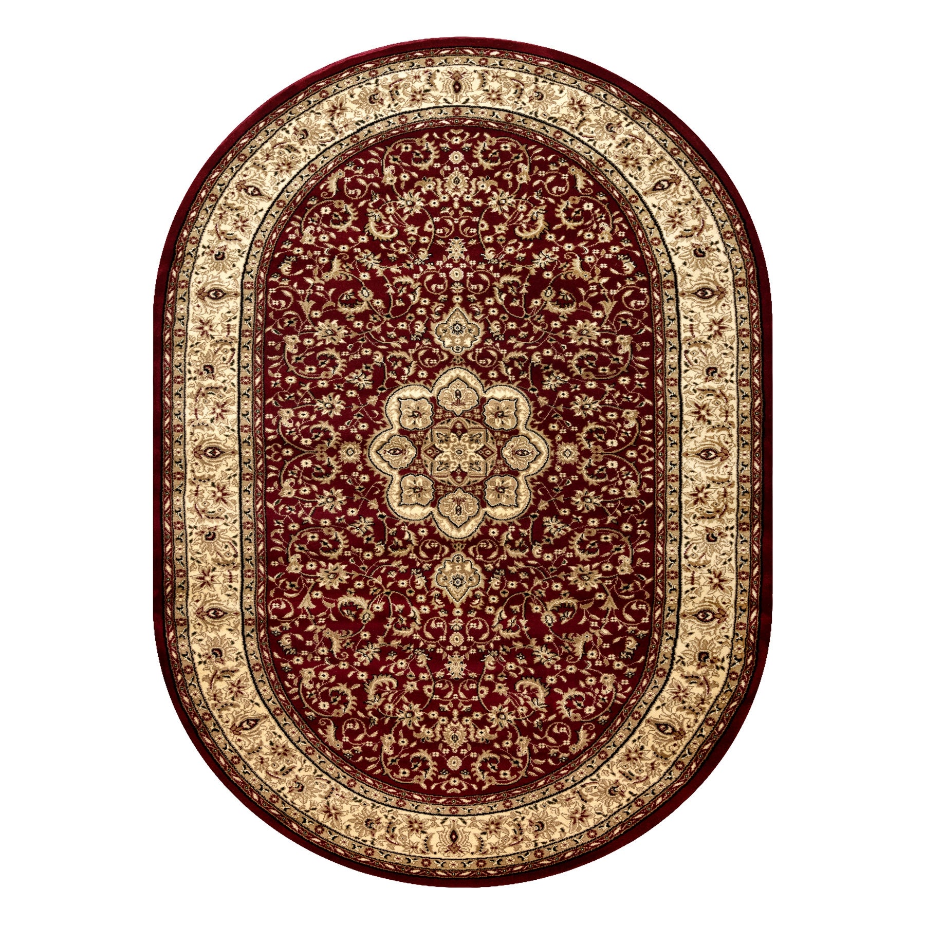 Dywan ROYAL ADR owal wzór 521 bordo 100x180 cm