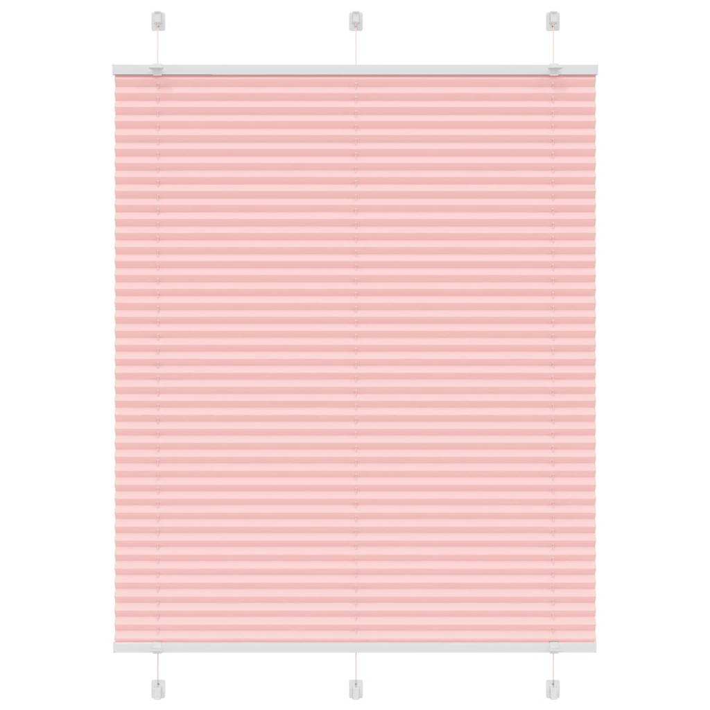 Roleta plisowana różowa 105x100 cm Szerokość tkaniny 104,4 cm vidaXL