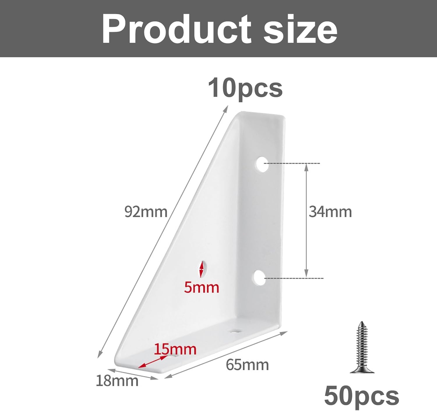 20 Soportes De Esquina Negros En Forma De L, Soporte De ángulo Recto De Acero Inoxidable De 1.5 X 1.5 Pulgadas, Soportes De Esquina De Metal Resistentes Para Muebles De Madera