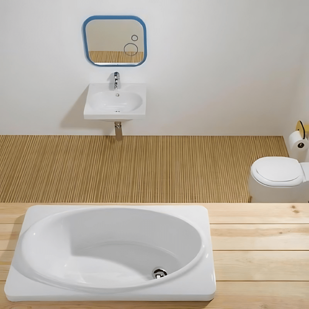 Pack baignoire bébé 1000/520 mm + bonde + siphon - 4