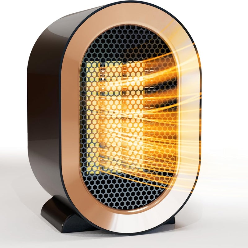 Czarny grzejnik 13*12*20 cm 1 mini grzejnik z zabezpieczeniem przed przegrzaniem i przewróceniem, odpowiedni do łazienki, domu i biura