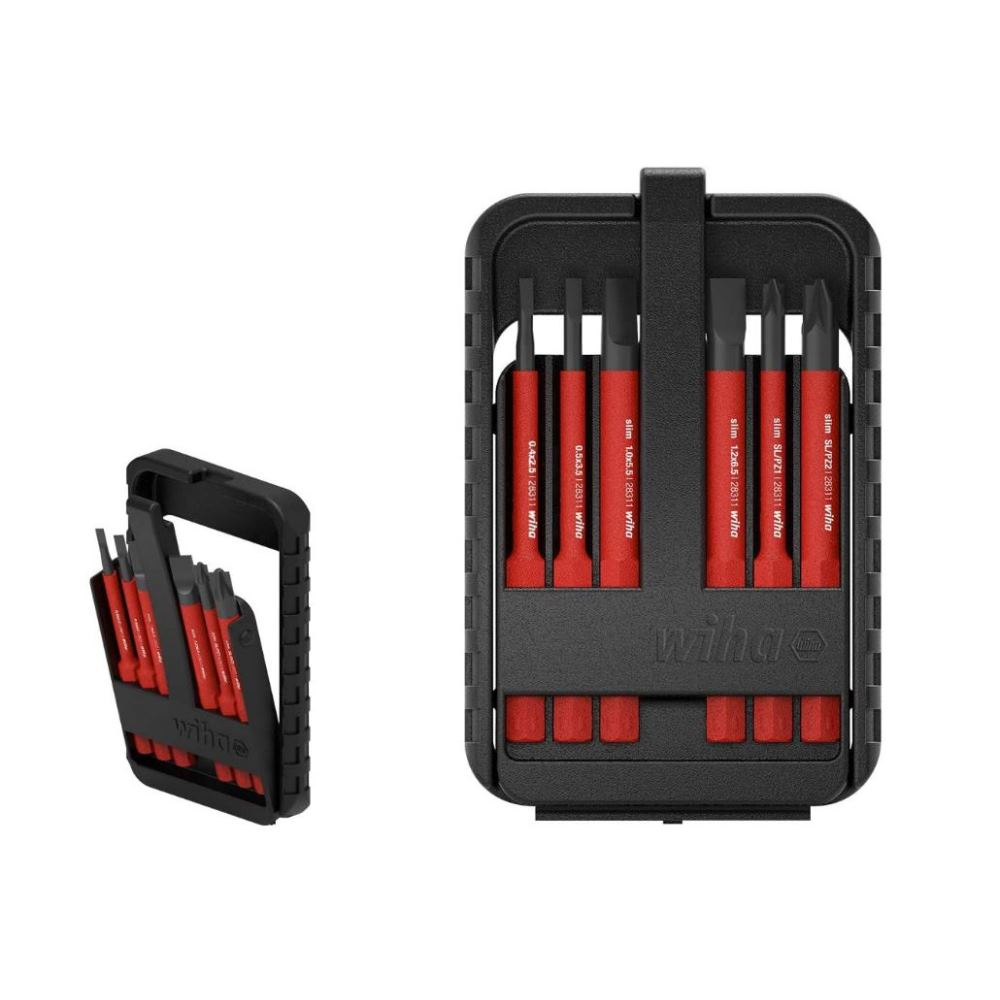 Coffret de 6 embouts slim mixte wiha - 44366 - 2