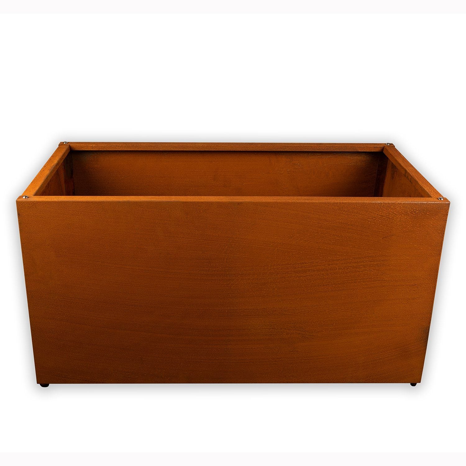 Köhko® Cadre de jardin surélevé design (sans fond) en acier Corten en kit TROG 120x50x40 cm - 3