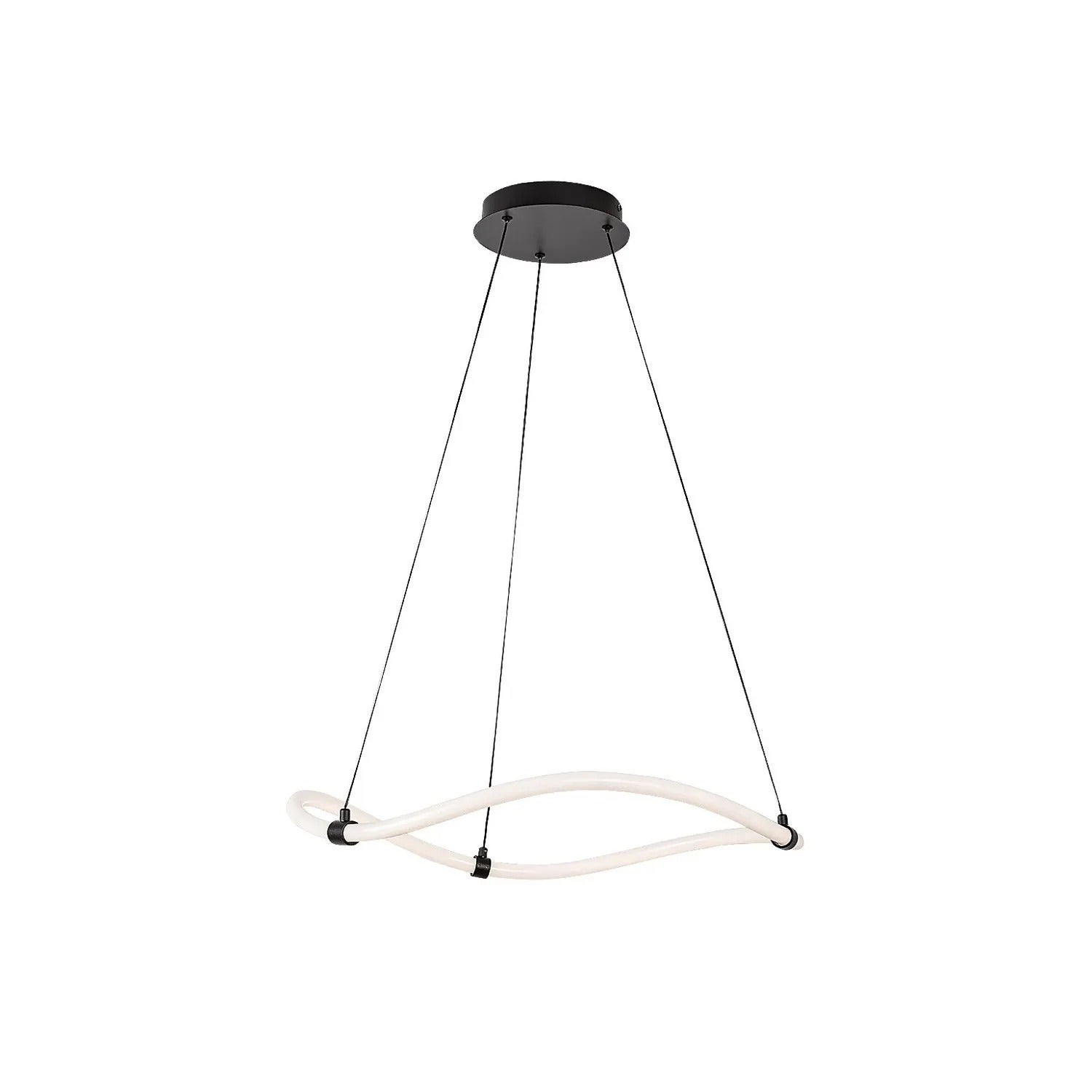 Lampa wisząca LED SERENA 34W Neutralna biel 3350lm akryl czarno-biała wym:150x64x64cm IP20 Rabalux