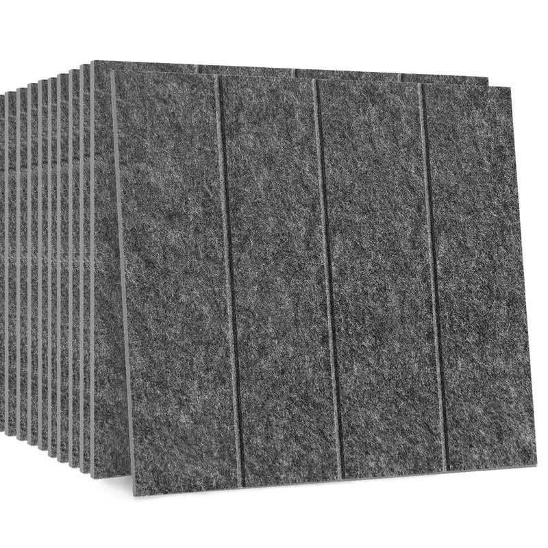 Zestaw samoprzylepnych paneli dźwiękochłonnych dźwiękochłonne panele ścienne o wysokiej gęstości poliestrowa wyściółka dźwiękochłonna x x cm