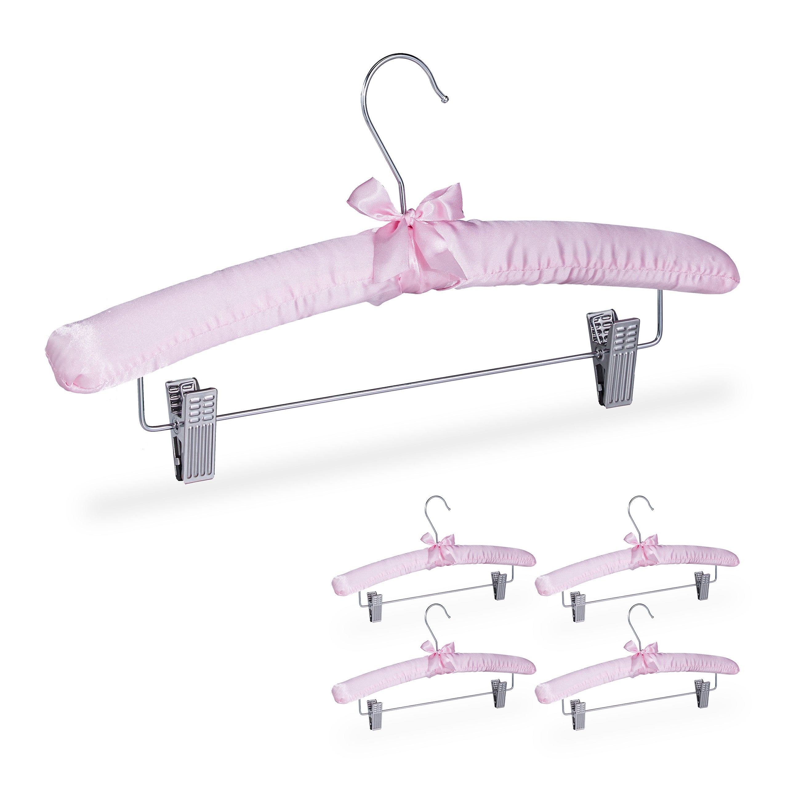 TOPBATHY 5pièces Lot De Cintres Rembourrés Éponge Et Tissu Antidérapants Pour Pantalons Et Vêtements Protection Sans Trace Motif Floral Pour Maison Et Appartement