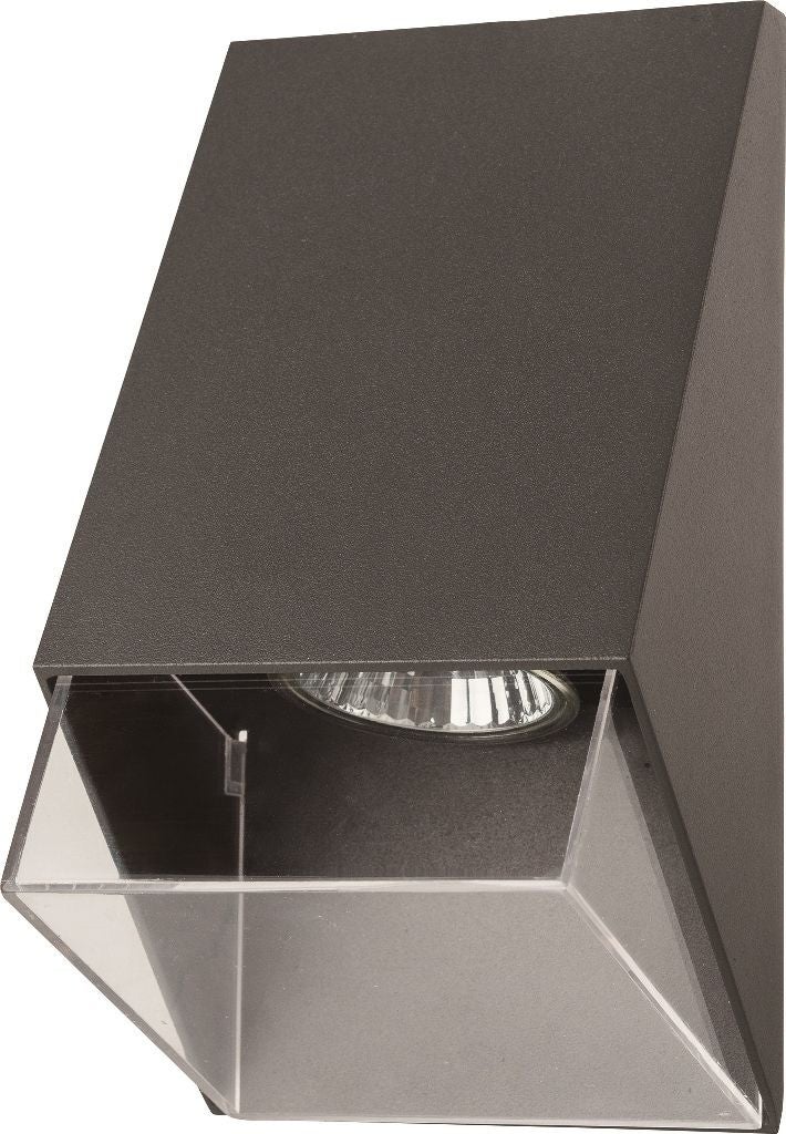 Kinkiet zewnętrzny Oli ciemnoszary 1xGU10x35W wym:18x10,2x9,2cm IP54 SU-MA