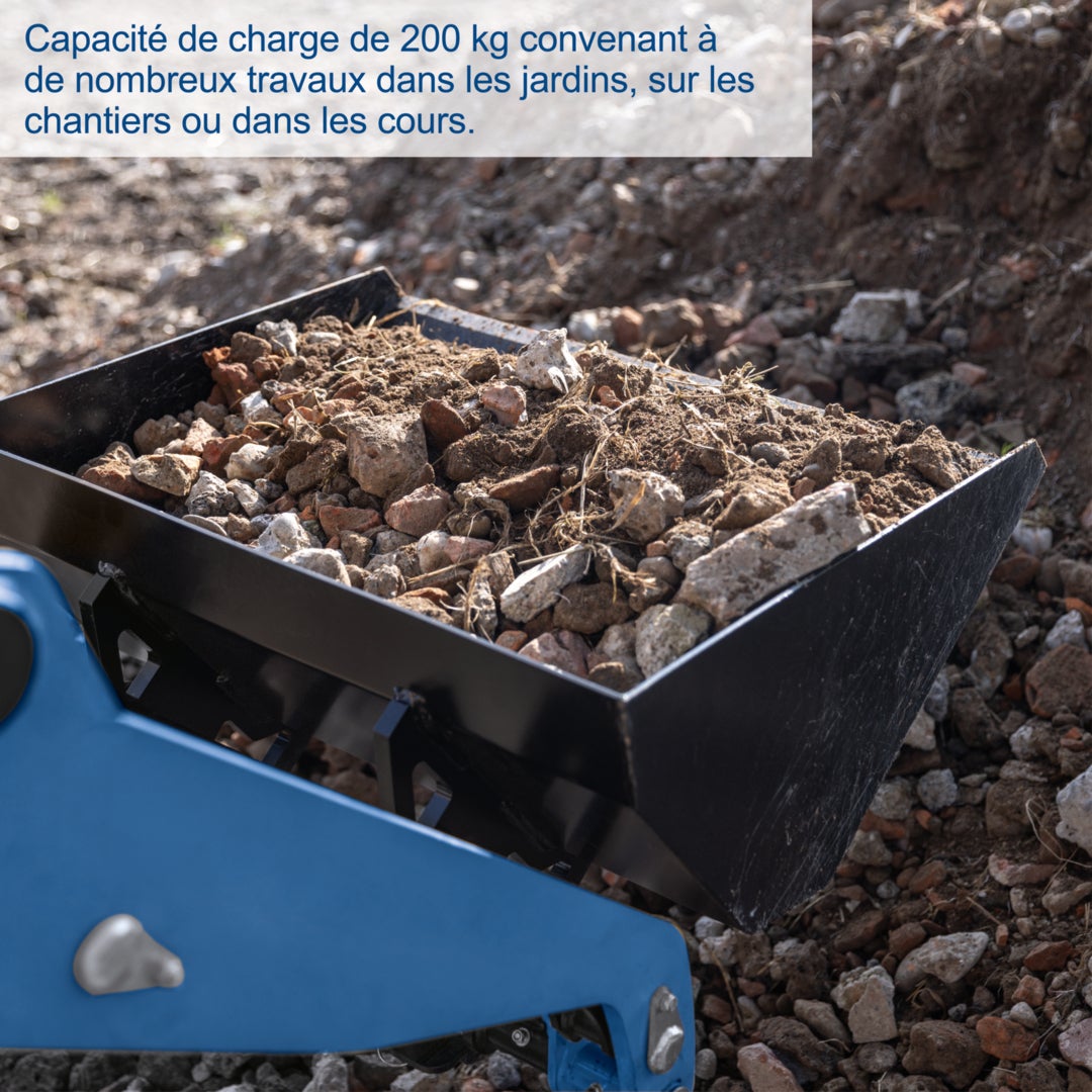 Scheppach Chargeur compact thermique MKL730 - moteur 4 temps 8,5CV - 306 cm³ - charge max. 200 kg - largeur 740 mm - pelle de chargement 80L - 4