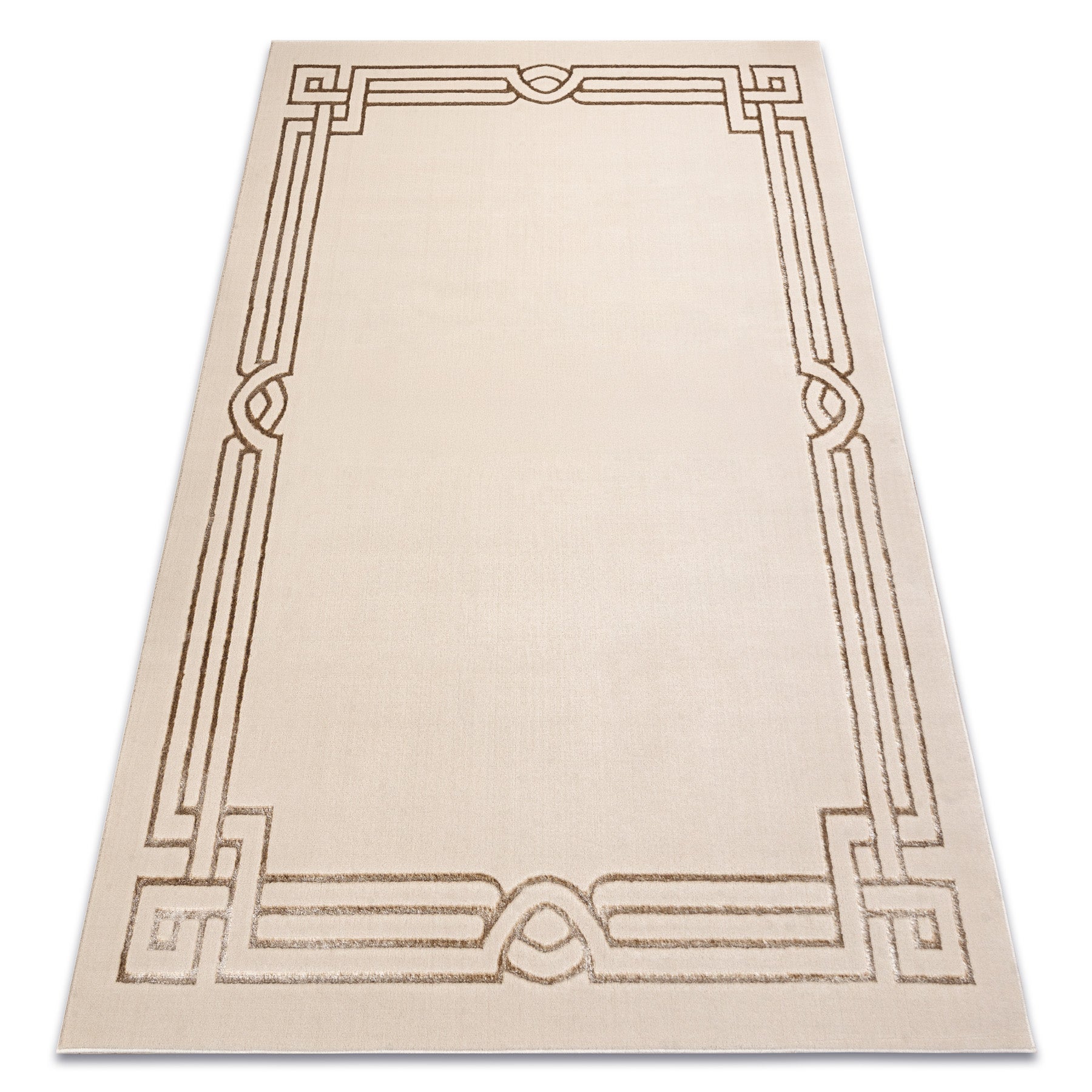 Dywan ALLURE 1907 Grecki, ramka - Strukturalny, stylowy, glamour beż 120x170 cm