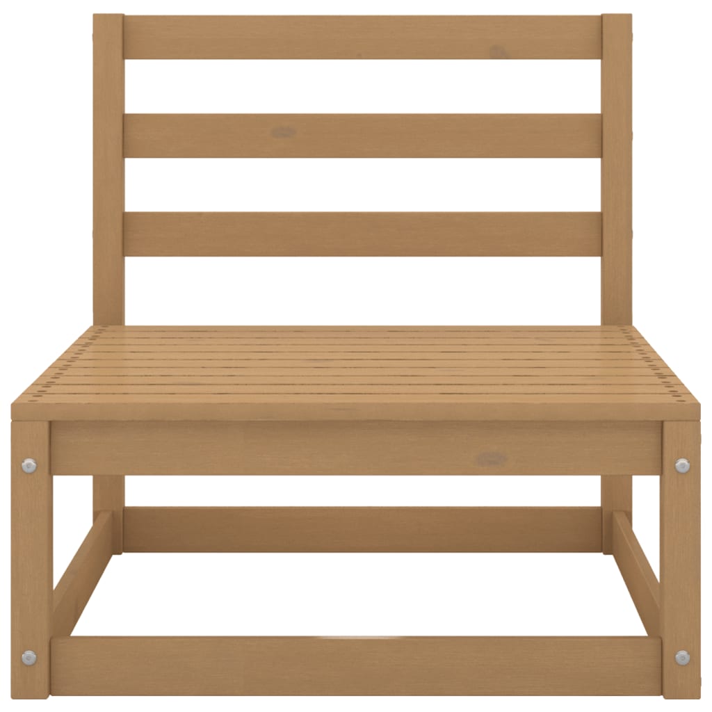 Salon bas de jardin en Bois Marron 8 personnes - 6