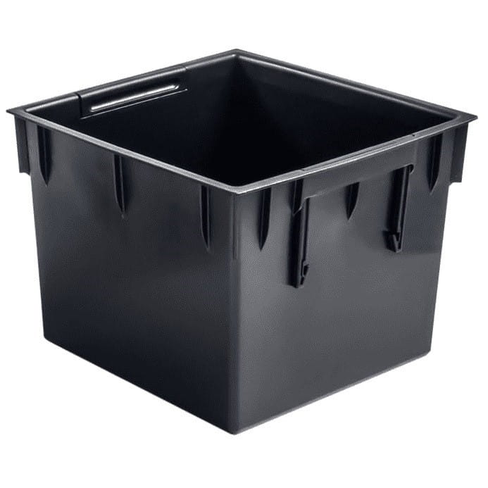 Vaso Rato 15,8 litros com tabuleiro de plantação em cor antracite 26,2 x 26,2 x 26,6 cm. - 6