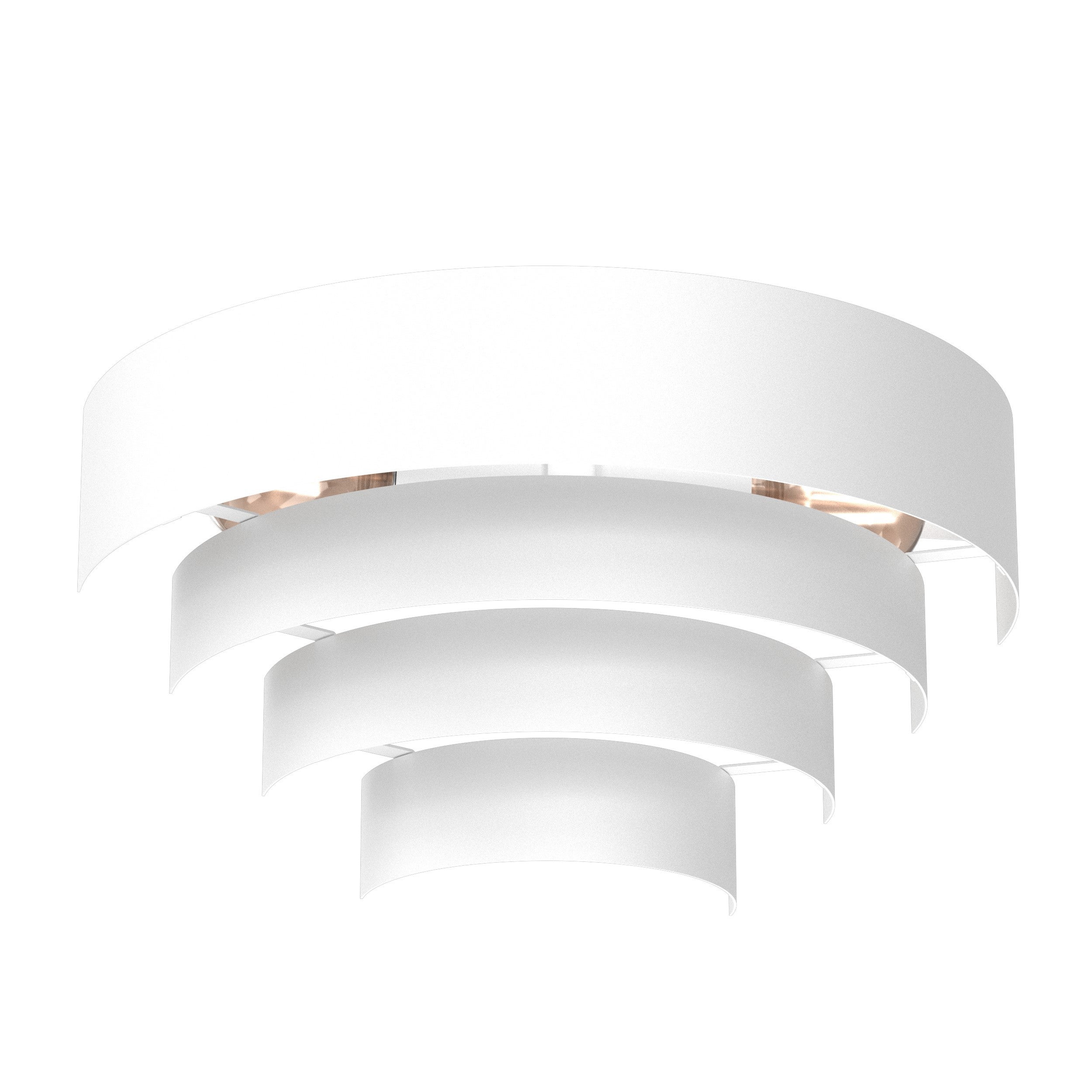 Kinkiet ścienny Rings biały mat 2xE27x15W wym: 20 x 40 x 19,5 cm metal IP20 Luminex