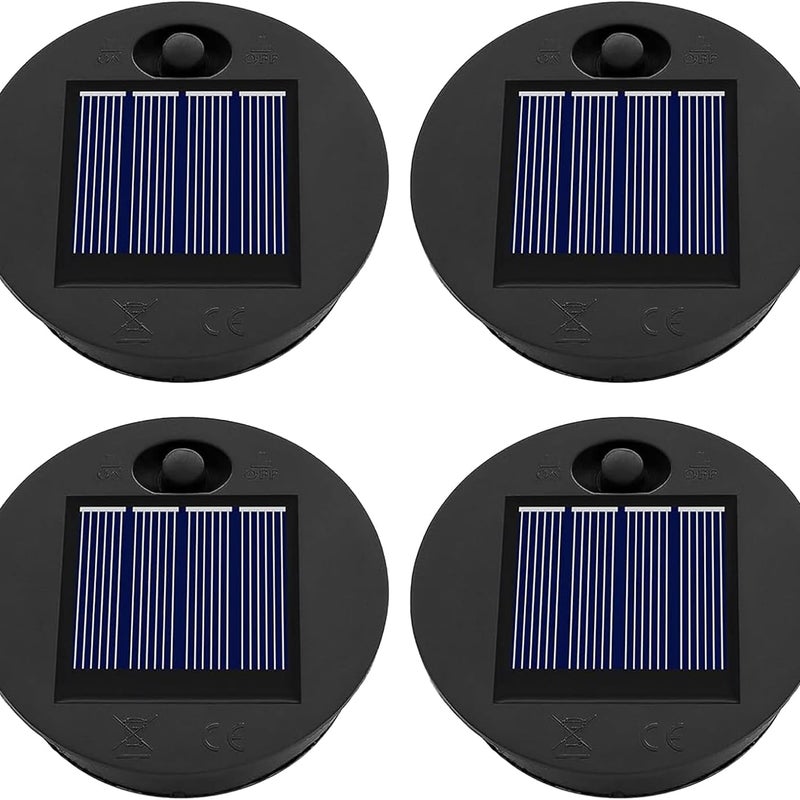 Zestaw sztuk zamiennych lamp solarnych do lampionów cm barwa ciepła biała zamiennik pokrywek solarnych panel słoneczny LED do lampionów solarnych