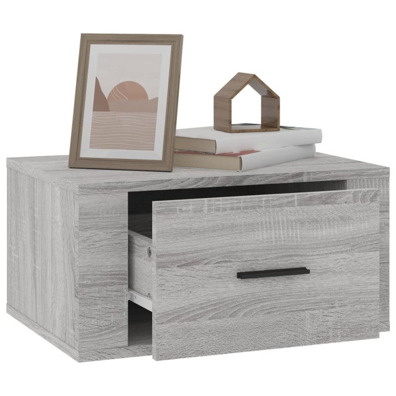 Tables de chevet murales 2 pcs Sonoma gris 50x36x25 cm - 5