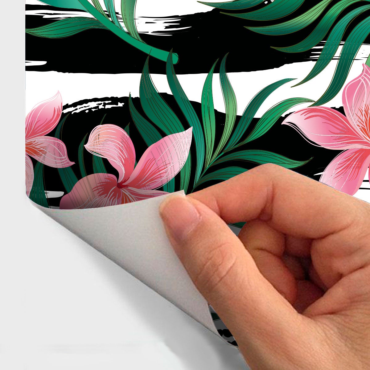 Adesivo carta da parati tropicale San Ramon - Sticker adesivo - adesivi murali - 60x60cm - 4