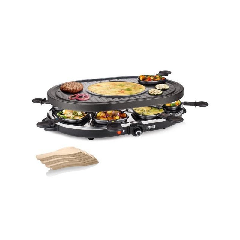 RACLETTE OVAL 8 PERSONAS 1200W PRINCESS | Leroy Merlin
