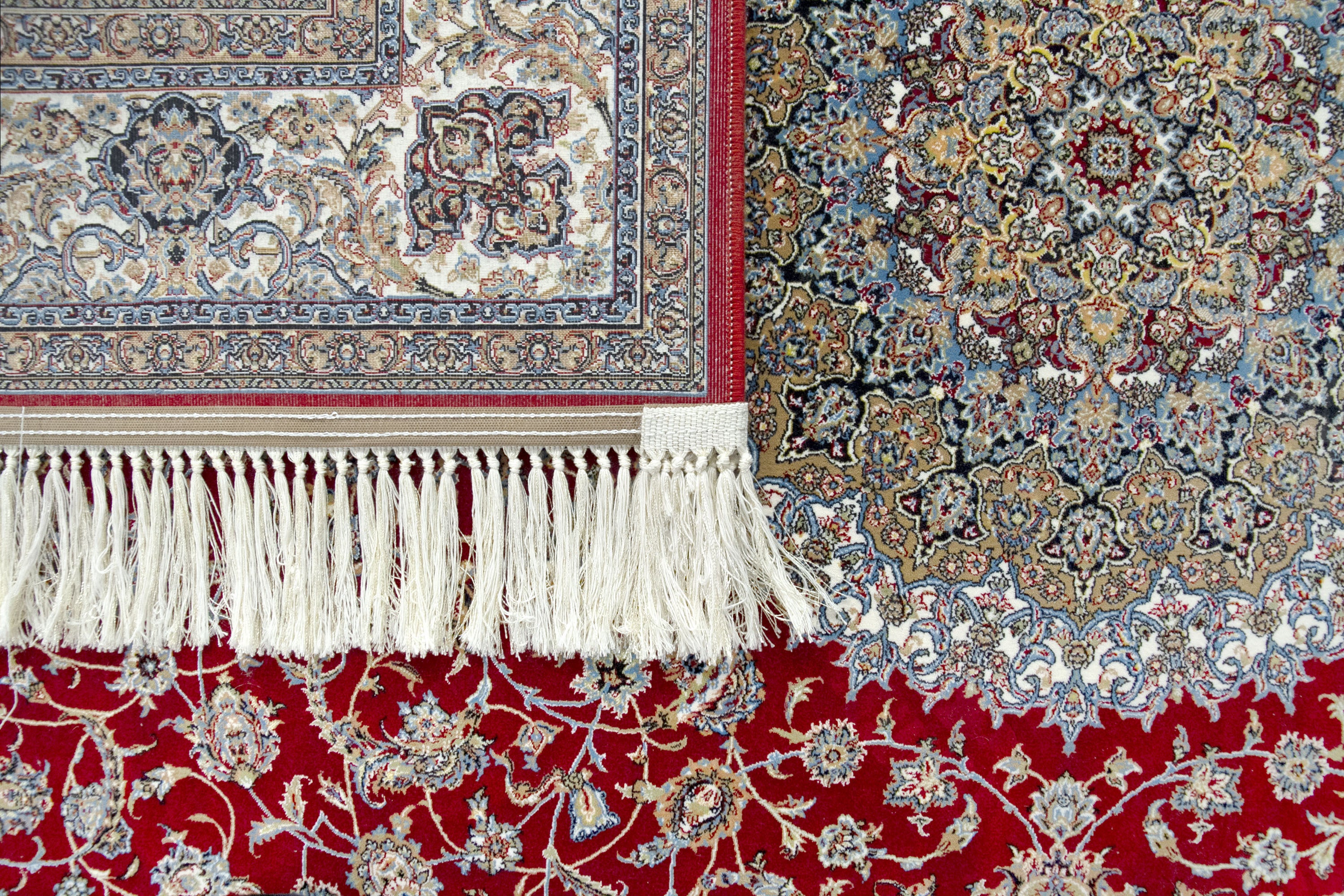 Hamid - Tapis 225x150cm motif floral oriental rouge - 6