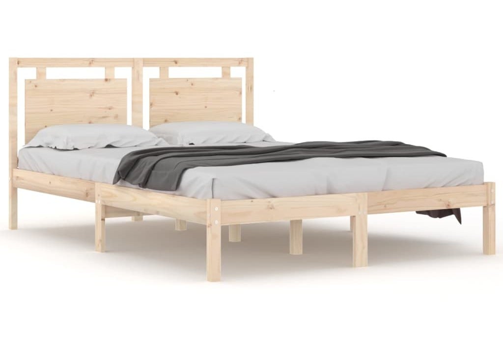 Lit en bois massif naturel 160x200 Montak | Leroy Merlin