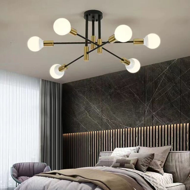 Lampa sufitowa Żyrandol Metal Nowoczesny punktowy Pół wpuszczany Industrialny Rustykalny Do sypialni kuchni jadalni salonu Żarówki nie są dołączone