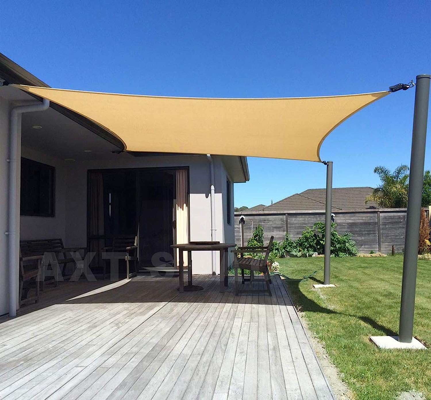 Toldo De Sombra Rectangular Sekey 2x3m - Tela HDPE Transpirable, Protección UV 95%, Resistente Al Viento, Para Jardín Y Terraza